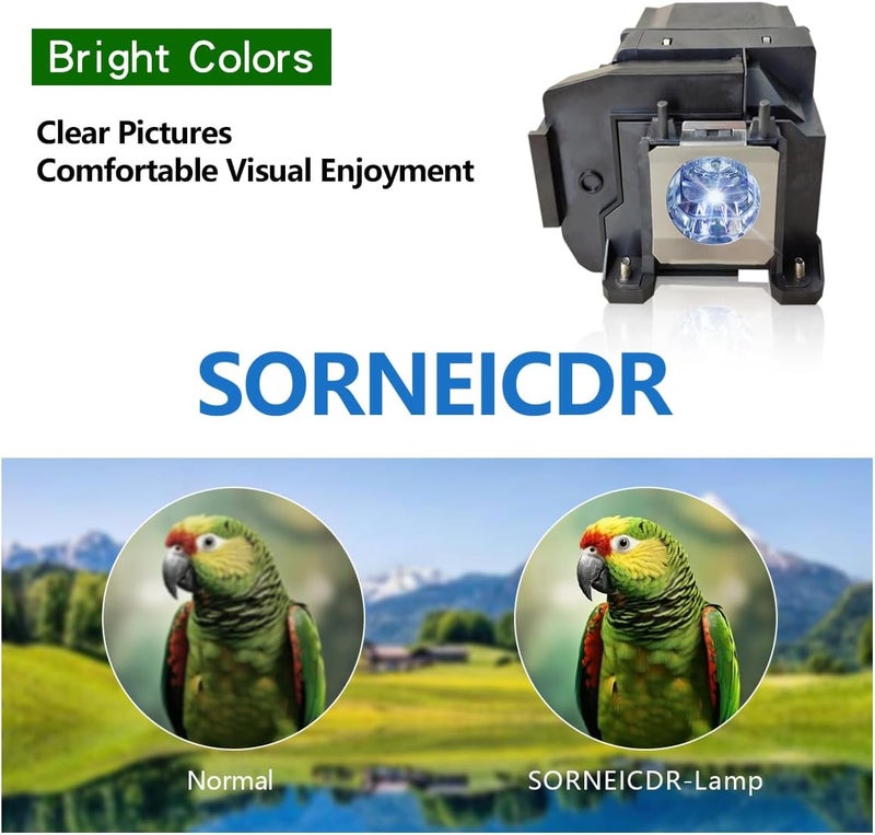 SORNEICDR ELP LP85 Replacement Projector Lamp Bulb Compatible with Epson PowerLite Home Cinema 3000 3100 3200 3500 3600e 3700 3800 3900 EH-TW6700 EH-TW6600W EH-TW6600 EH-TW6800 Projectors - Image 2